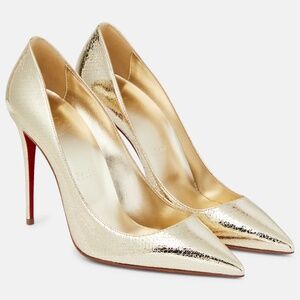New! Kate 100 metallic leather pumps